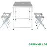 Набор мебели для пикника GREEN GLADE M790-4 светло-серый
